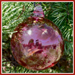Cranberry Red Crystal Glass Three Inch Ornament Ball - Wholesale