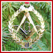 Click Here to find out more information on purchasing the 1994 Mount Vernon Three Great Lights of Masonry Ornament.