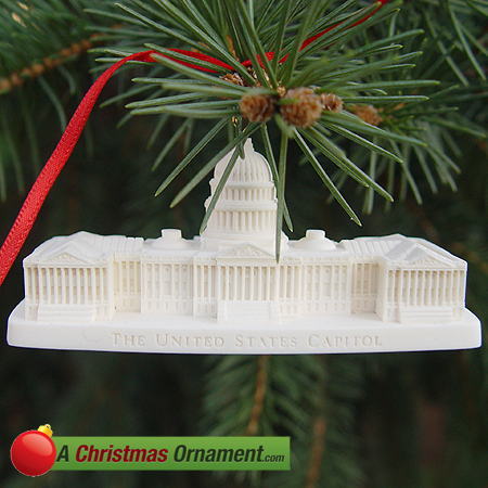 1999 U.S. Capitol 3-D Marble Ornament