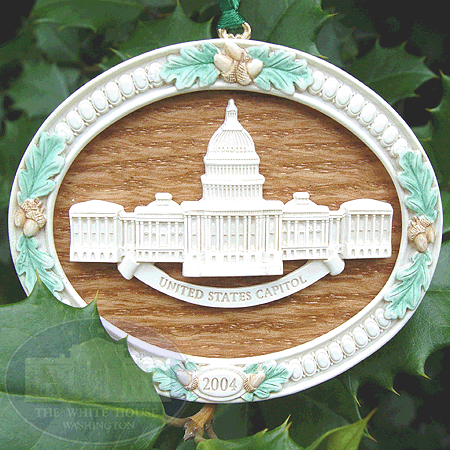 Purchase your 2004 Marble & Wood Ornament online at achristmasornament.com - Have a Merry Christmas and Happy Holidays