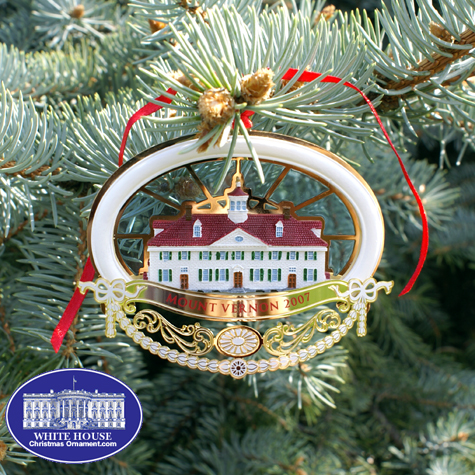 Purchase your 2007 Mount Vernon 275th Anniversary Ornament online at achristmasornament.com - Have a Merry Christmas and Happy Holidays