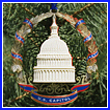 2007 U.S. Capitol Marble Dome & Wreath Ornament