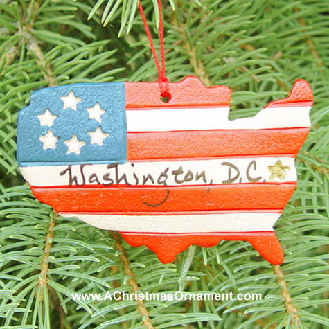 Purchase your Children's Flag and Country Ornament online at achristmasornament.com - Have a Merry Christmas and Happy Holidays