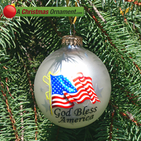 Purchase your American Pride Christmas Ball online at achristmasornament.com - Have a Merry Christmas and Happy Holidays