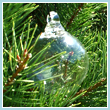 Clear Crystal Glass Three Inch Ornament Ball - Wholesale
